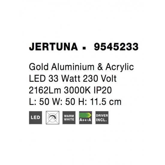 Plafoniera JERTUNA Nova Luce Modern, Led, 9545233, Grecia