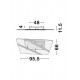 Plafoniera JERTUNA Nova Luce Modern, Led, 9545296, Grecia