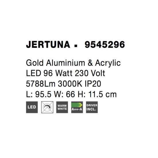 Plafoniera JERTUNA Nova Luce Modern, Led, 9545296, Grecia