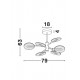 Lustra Plafon GENTI Nova Luce Modern, Led, 9545406, Grecia