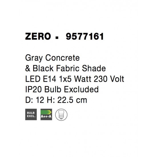 Veioza ORION Nova Luce Modern, E14, 9577161, Grecia