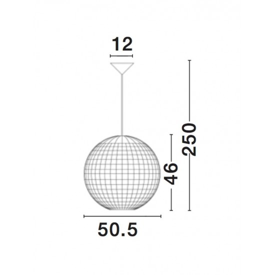 Pendul GRIFFIN Nova Luce Modern, E27, 9587122, Grecia