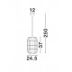 Pendul AURORA Nova Luce Modern, E27, 9587161, Grecia