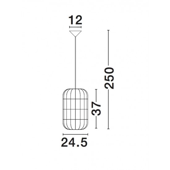 Pendul AURORA Nova Luce Modern, E27, 9587162, Grecia