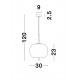 Pendul LATO Nova Luce Modern, E27, 9624061, Grecia
