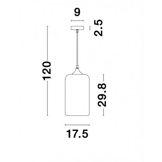 Pendul SAVAZ Nova Luce Modern, E27, 9726481, Grecia