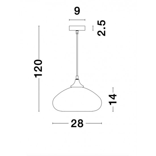 Pendul SAVAZ Nova Luce Modern, E27, 9726482, Grecia
