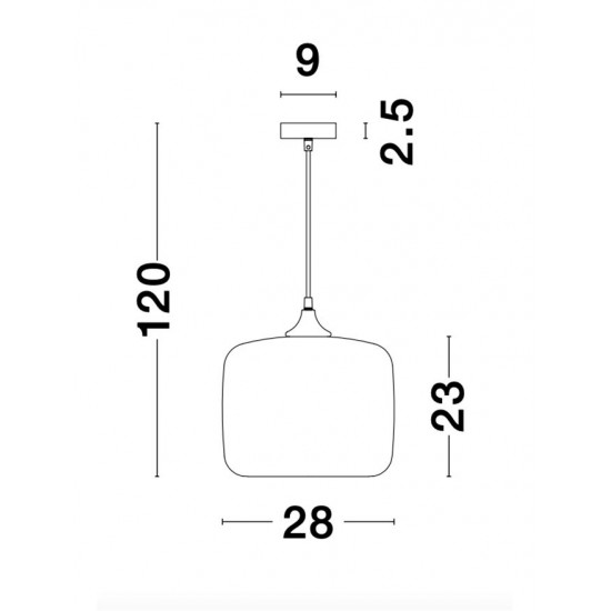 Pendul SAVAZ Nova Luce Modern, E27, 9726483, Grecia