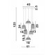 Suspensie MOND Nova Luce Modern, E14, 9731215, Grecia