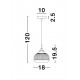 Pendul MOND Nova Luce Modern, E14, 9738211, Grecia