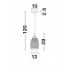 Pendul MOND Nova Luce Modern, E14, 9738212, Grecia