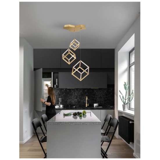 Suspensie GABBIA Nova Luce Modern, Led, 9818232, Grecia