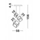 Suspensie GABBIA Nova Luce Modern, Led, 9818232, Grecia