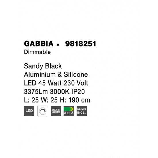 Pendul GABBIA Nova Luce Modern, Led, 9818251, Grecia