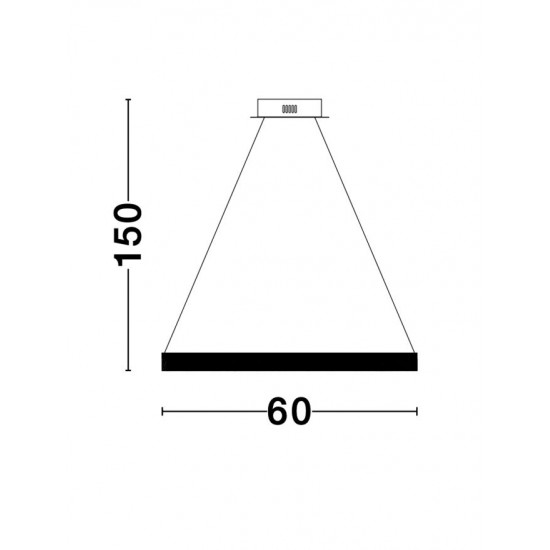 Suspensie COURTEZ Nova Luce Modern, Led, 9818481, Grecia