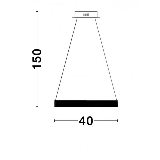 Suspensie COURTEZ Nova Luce Modern, Led, 9818482, Grecia