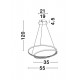 Suspensie GRANIA Nova Luce Modern, Led, 9818510, Grecia