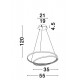 Suspensie GRANIA Nova Luce Modern, Led, 9818511, Grecia