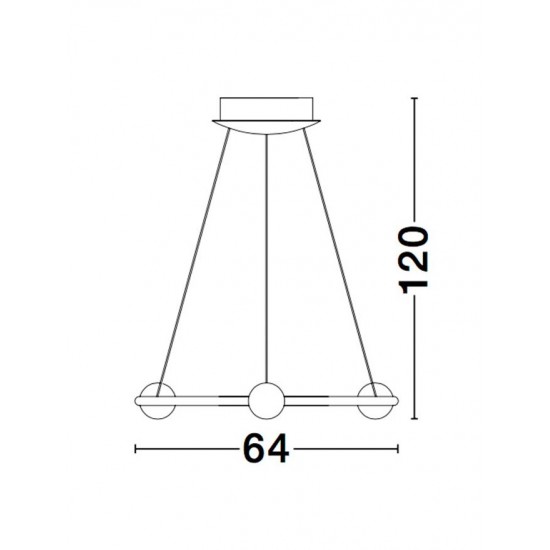 Suspensie CELIA Nova Luce Modern, Led, 9820600, Grecia