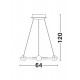 Suspensie CELIA Nova Luce Modern, Led, 9820600, Grecia