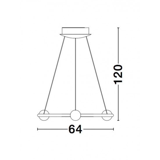 Suspensie CELIA Nova Luce Modern, Led, 9820601, Grecia