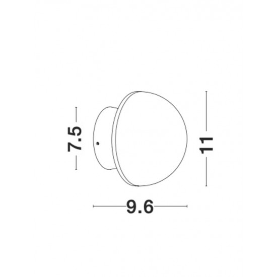 Plafoniera NETUNE Nova Luce Modern, Led, 9831051, Grecia