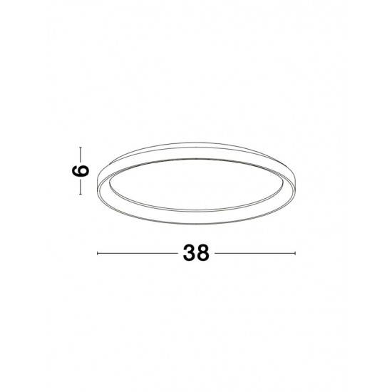 Plafoniera Tehnica PERTINO Nova Luce Modern, Led, 9853671, Grecia