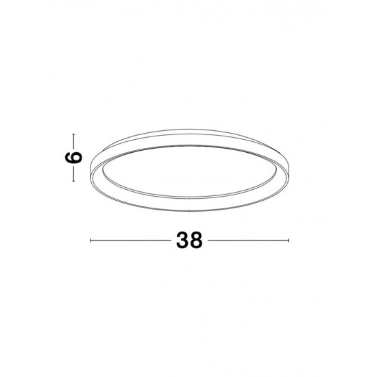 Plafoniera Tehnica PERTINO Nova Luce Modern, Led, 9853672, Grecia