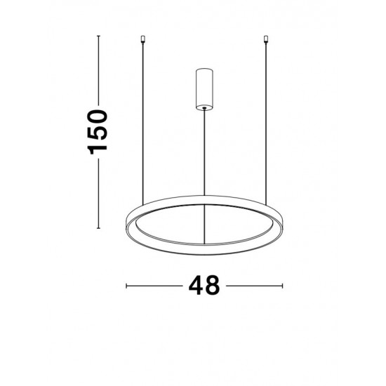 Suspensie PERTINO Nova Luce Modern, Led, 9853682, Grecia