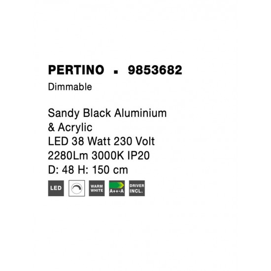 Suspensie PERTINO Nova Luce Modern, Led, 9853682, Grecia