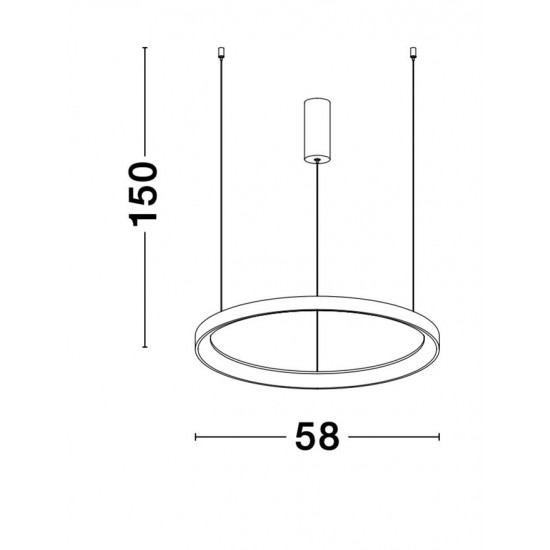 Suspensie PERTINO Nova Luce Modern, Led, 9853683, Grecia