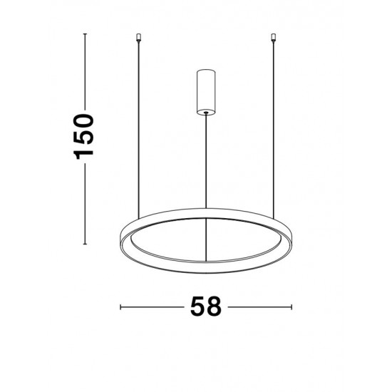 Suspensie PERTINO Nova Luce Modern, Led, 9853684, Grecia