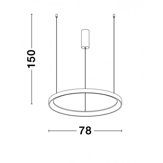 Suspensie PERTINO Nova Luce Modern, Led, 9853685, Grecia