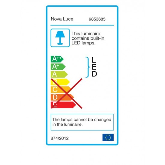 Suspensie PERTINO Nova Luce Modern, Led, 9853685, Grecia