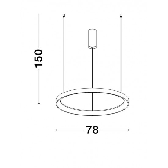 Suspensie PERTINO Nova Luce Modern, Led, 9853686, Grecia