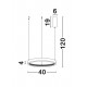 Suspensie PRESTON Nova Luce Modern, Led, 9865140, Grecia