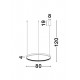 Suspensie PRESTON Nova Luce Modern, Led, 9865180, Grecia