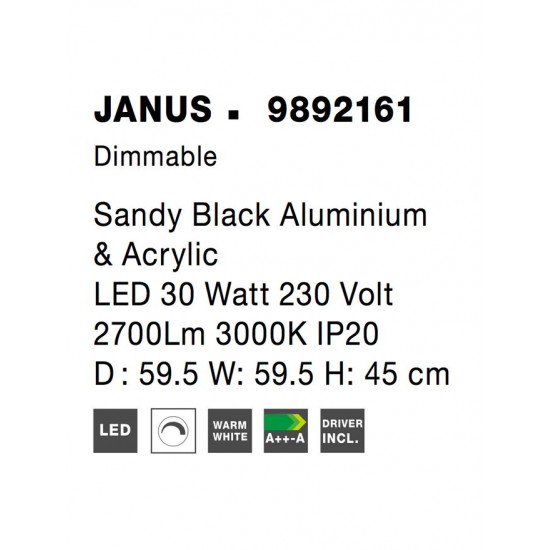 Pendul JANUS Nova Luce Modern, Led, 9892161, Grecia
