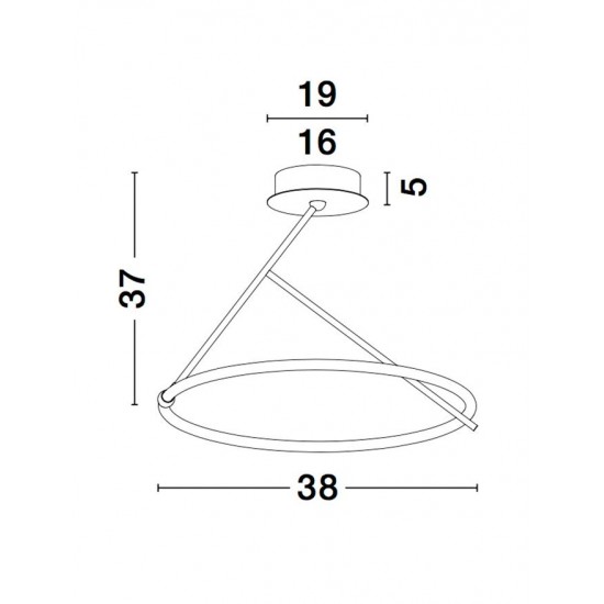 Pendul JANUS Nova Luce Modern, Led, 9892162, Grecia