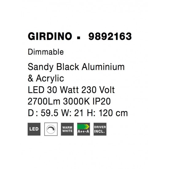 Pendul GIRDINO Nova Luce Modern, Led, 9892163, Grecia