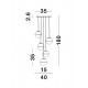 Suspensie CANTONA Nova Luce Modern, G9, 9960614, Grecia