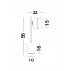 Veioza CANTONA Nova Luce Modern, G9, 9960618, Grecia