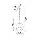 Pendul MAYAN Nova Luce Modern, E27, 9988104, Grecia