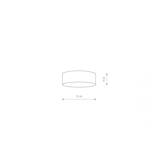Plafoniera Lid Round Led 15W 10402 Nowodvorski Alb, Polonia