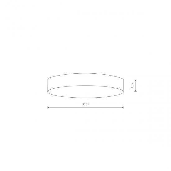 Plafoniera Lid Round Led 50W 10410 Nowodvorski LED, Negru, Polonia
