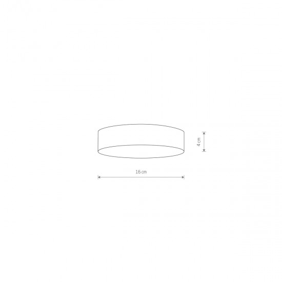 Plafoniera Lid Round Led 25W 10412 Nowodvorski LED, Alb, Polonia