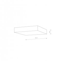 Plafoniera Lid Square Led 35W 10422 Nowodvorski LED, Alb, Polonia
