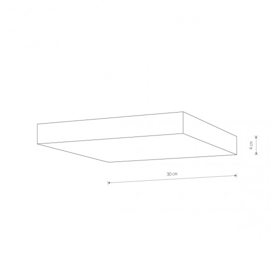 Plafoniera Lid Square Led 50W 10427 Nowodvorski LED, Negru, Polonia