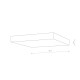 Plafoniera Lid Square Led 50W 10436 Nowodvorski LED, Negru, Polonia