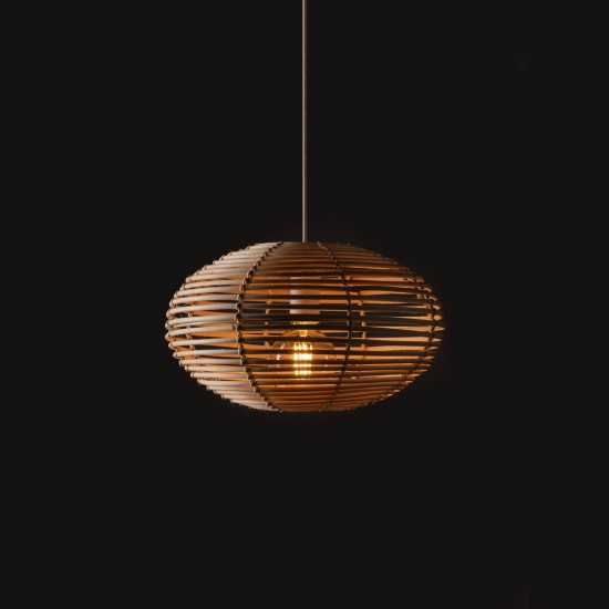 Pendul Rattan S 11153 Nowodvorski E27, Natural, Polonia